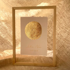 Maanportret -Beige met scheprand-